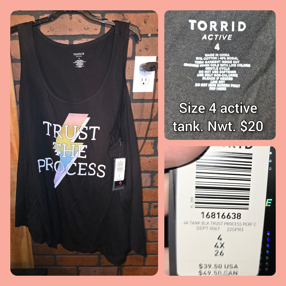 Torrid Black Graphic Tank Top